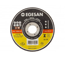 EGESAN Отрезной круг STEEL 125x2,5x22мм, А30 R BF, угл.сталь, металл 50шт/уп