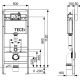 Инсталляция ТЕСЕ K9400412 4 в 1 с панелью смыва, для установки подвесного унитаза (Теце)
