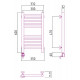 Электрический полотенцесушитель Сунержа Богема 600x300 L 00-0504-6030 (Sunerzha)