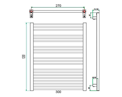 Электрический полотенцесушитель Classic 300x1200