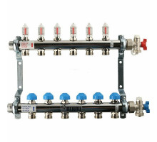 Распределительный коллектор  HKV-D на 6 контуров нержавеющая сталь 12080611002 