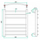 Электрический полотенцесушитель Eco Calma 480x600