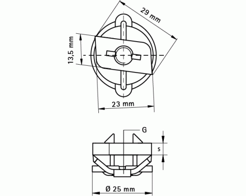 Гайка быстрого монтажа M10 BIS RapidRail, 6513110 (Валравен)