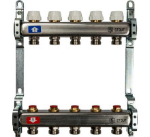 Коллектор из нержавеющей стали без расходомеров на 5 контуров SMS 0922 000005 