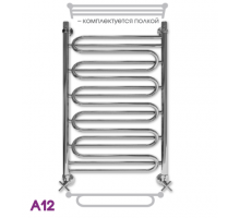 Полотенцесушитель водяной ЭРАТО А12 ВП 1200x500, с верхней полкой (Erato)
