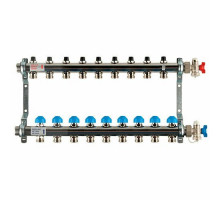 Распределительный коллектор  HKV на 9 контуров нержавеющая сталь 12180911001 