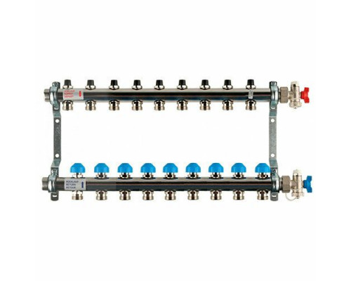 Распределительный коллектор  HKV на 9 контуров нержавеющая сталь 12180911001