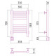 Электрический полотенцесушитель Сунержа Модус 500x300 L 00-0520-5030 (Sunerzha)