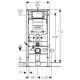 Инсталляция для подвесного унитаза  Duofix 111.300.00.5, со смывным бачком скрытого монтажа Sigma