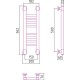 Водяной полотенцесушитель Сунержа Богема+ 500x150 прямая 00-0220-5015 (Sunerzha)