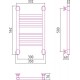 Водяной полотенцесушитель Сунержа Богема+ 500x300 прямая 00-0220-5030 (Sunerzha)