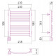Электрический полотенцесушитель Сунержа Аркус 500x400 L 00-0532-5040 (Sunerzha)