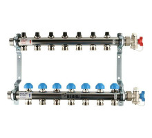 Распределительный коллектор  HKV на 7 контуров нержавеющая сталь 12180711001 