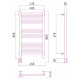 Электрический полотенцесушитель Сунержа Модус 800x400 L 00-0520-8040 (Sunerzha)