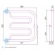 Водяной полотенцесушитель Сунержа Лира 500x500 00-0011-5050 (Sunerzha)