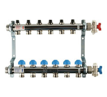 Распределительный коллектор  HKV на 6 контуров нержавеющая сталь 12180611001 