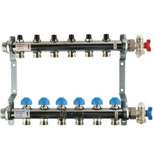 Распределительный коллектор  HKV на 6 контуров нержавеющая сталь 12180611001 