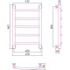 Водяной полотенцесушитель Сунержа Галант+ 600x400 00-0200-6040 (Sunerzha)