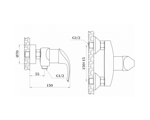 Смеситель для душа ENGELBART GZ03052