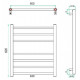 Электрический полотенцесушитель Eco Classic 630x600