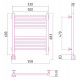 Электрический полотенцесушитель Сунержа Модус 600x500 L 00-0520-6050 (Sunerzha)