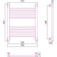 Водяной полотенцесушитель Сунержа Богема+ 600x500 прямая 00-0220-6050 (Sunerzha)