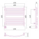 Электрический полотенцесушитель Сунержа Аркус 600x600 L 00-0532-6060 (Sunerzha)