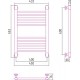 Водяной полотенцесушитель Сунержа Богема+ 600x400 прямая 00-0220-6040 (Sunerzha)