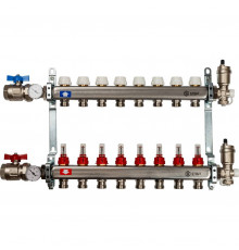 Коллектор из нержавеющей стали с расходомерами на 8 контура SMS 0917 000008 