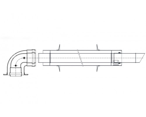 Комплект коаксиальный а/лед d= 60/100 мм KIT22DA (Термика)