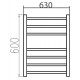 Электрический полотенцесушитель Estro 630x600 с теном