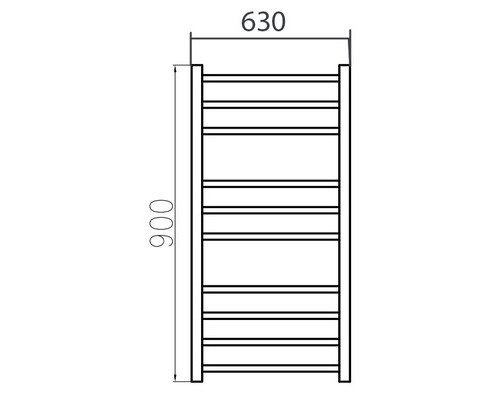 Электрический полотенцесушитель Estro 630x900