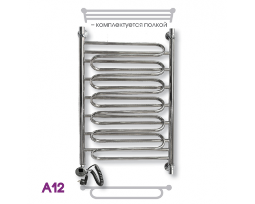 Полотенцесушитель электрический ЭРАТО А12 ВП 1200x600, с верхней полкой (Erato)
