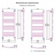 Водяной полотенцесушитель Сунержа Богема+ 1000x400 00-0221-1040 (Sunerzha)