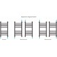 Водяной полотенцесушитель Сунержа Богема+ 600x300 прямая 00-0220-6030 (Sunerzha)