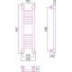 Водяной полотенцесушитель Сунержа Богема+ 600x150 прямая 00-0220-6015 (Sunerzha)