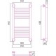 Водяной полотенцесушитель Сунержа Богема+ 600x300 прямая 00-0220-6030 (Sunerzha)