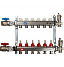 Коллектор из нержавеющей стали с расходомерами на 6 контура SMS 0917 000006 