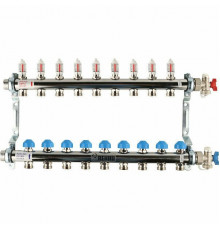 Распределительный коллектор  HKV-D на 9 контуров нержавеющая сталь 12080911002 