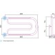 Водяной полотенцесушитель Сунержа Гусли 320x650 с 2 полками 00-0010-3265 (Sunerzha)