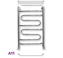 Полотенцесушитель водяной ЭРАТО А11 ВП 600x400, с верхней полкой (Erato)