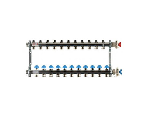Распределительный коллектор  HKV на 11 контуров нержавеющая сталь 12181111001