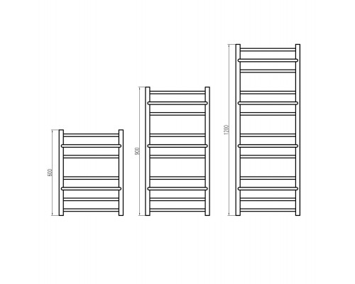 Водяной полотенцесушитель Vista 480x900