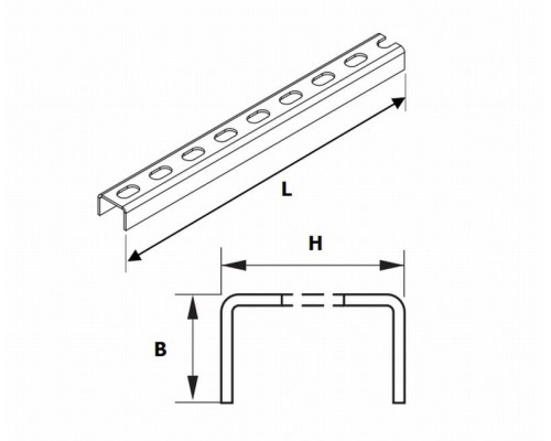 П-образный профиль (швеллер, U-образный)