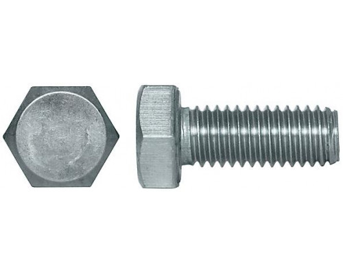 Болт с шестигранной головой по DIN 933, оцинкованная сталь, класс прочности 8.8 M8х20