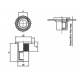 Заклепка-гайка с увеличенным цилиндрическим бортиком  и закрытым концом ART 1026