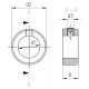 Установочное кольцо с гнездом для винта DIN 705