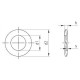 Шайба плоская пружинная форма В – волнистая DIN 137 B
