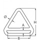 Кольцо треугольное с перемычкой