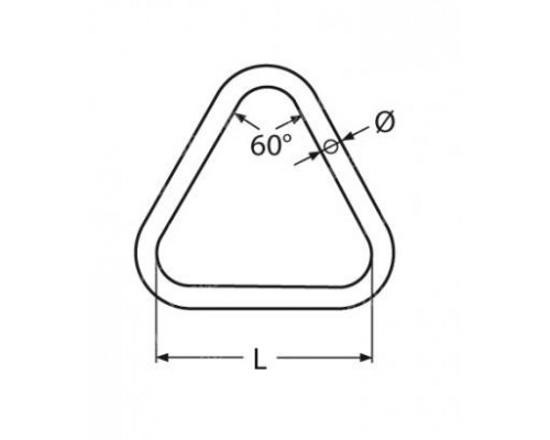Кольцо треугольное сварное